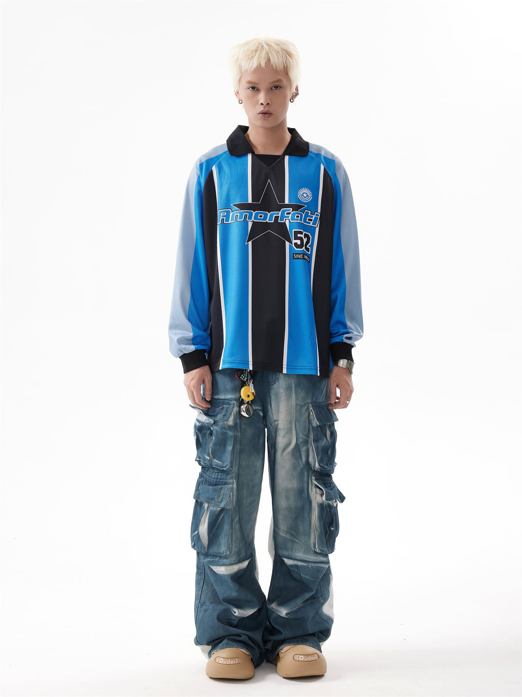 BTSG Tie-Dye Gradient Structure Cargo Jeans
