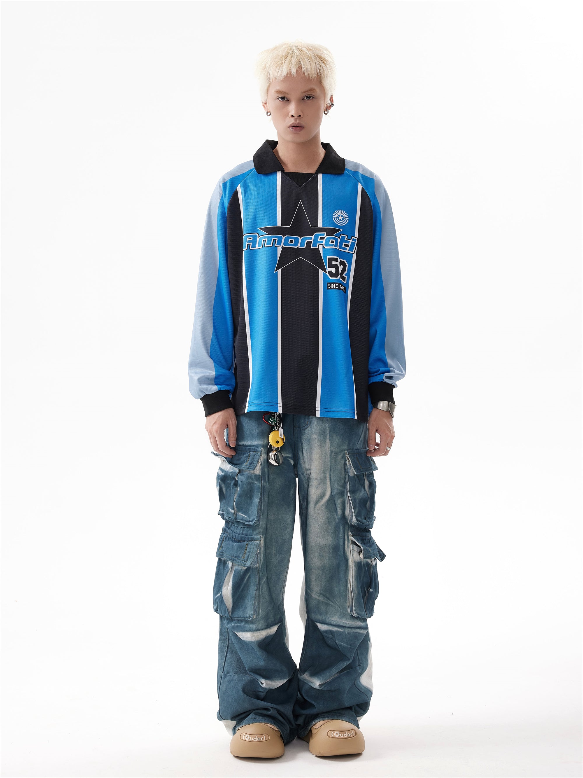 BTSG Tie-Dye Gradient Structure Cargo Jeans