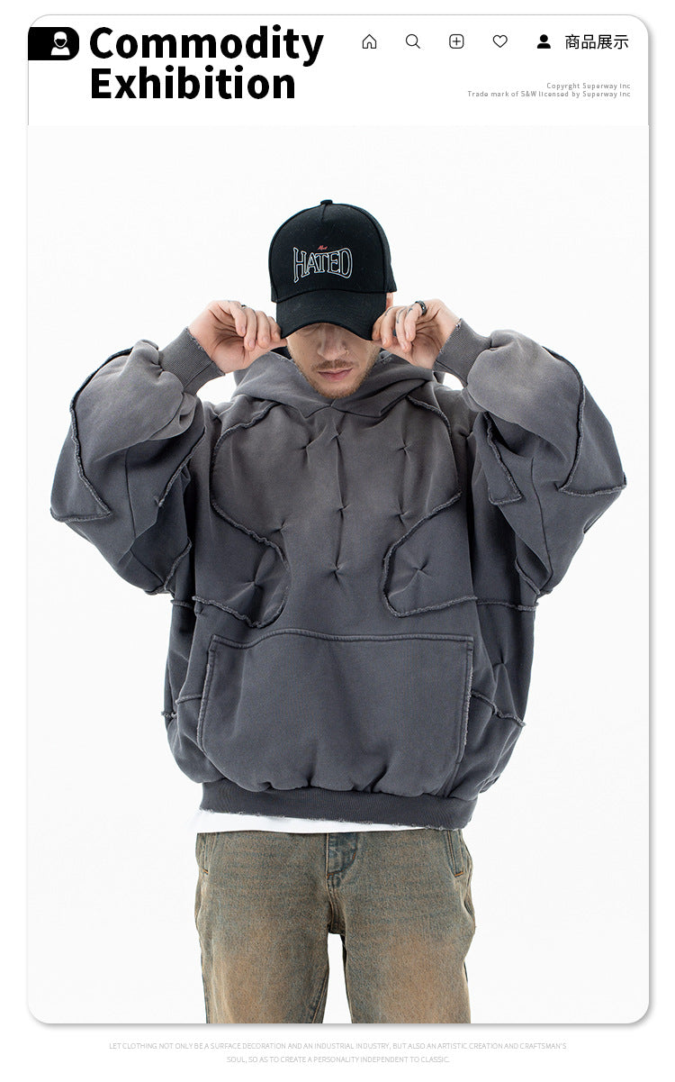 سترة ثقيلة مصبوغة بتصميم إبداعي من Lanhai