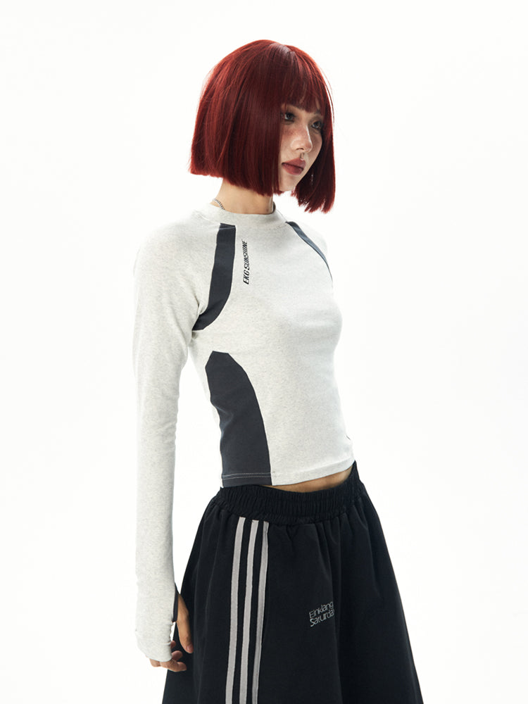 BlackBB American Retro Slim Fit Athletic Sport Top