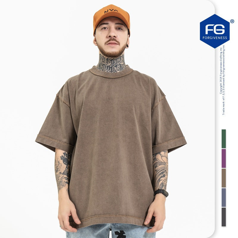 FORGIVNESS  270g Dropped Shoulder Short Sleeve Tee