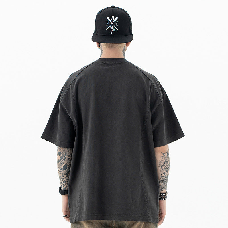 FORGIVNESS  OAK Embroidery Heavy Short Sleeve Tee