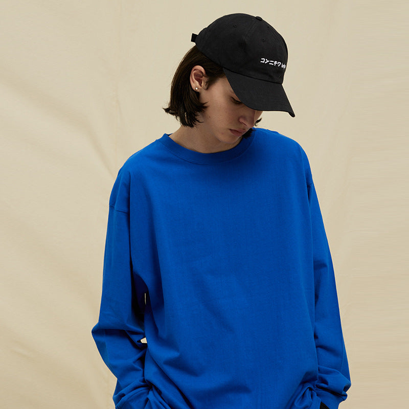 UNF Heavy 100% Cotton Loose Basic Understooth Long Sleeve Tee