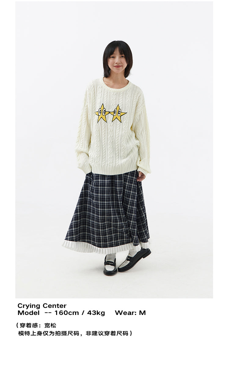 CryingCenter CC Handle Star Jumper Sweater