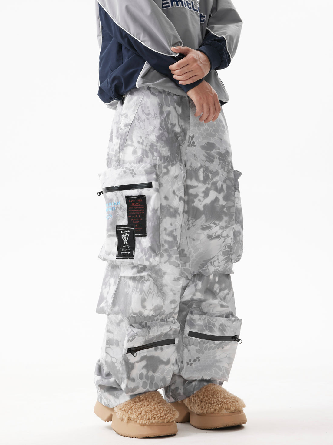 BTSG American Retro Multi-Pocket Camouflage Cargo Pants