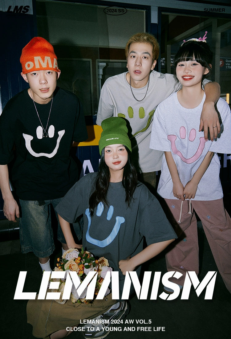 Lemanism 260g Smiley Patch Tee