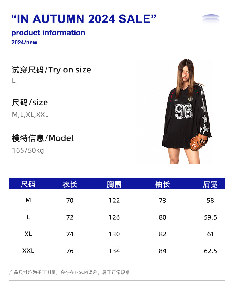 BLACKBB American V-Neck Long Sleeve Sweat Shirt