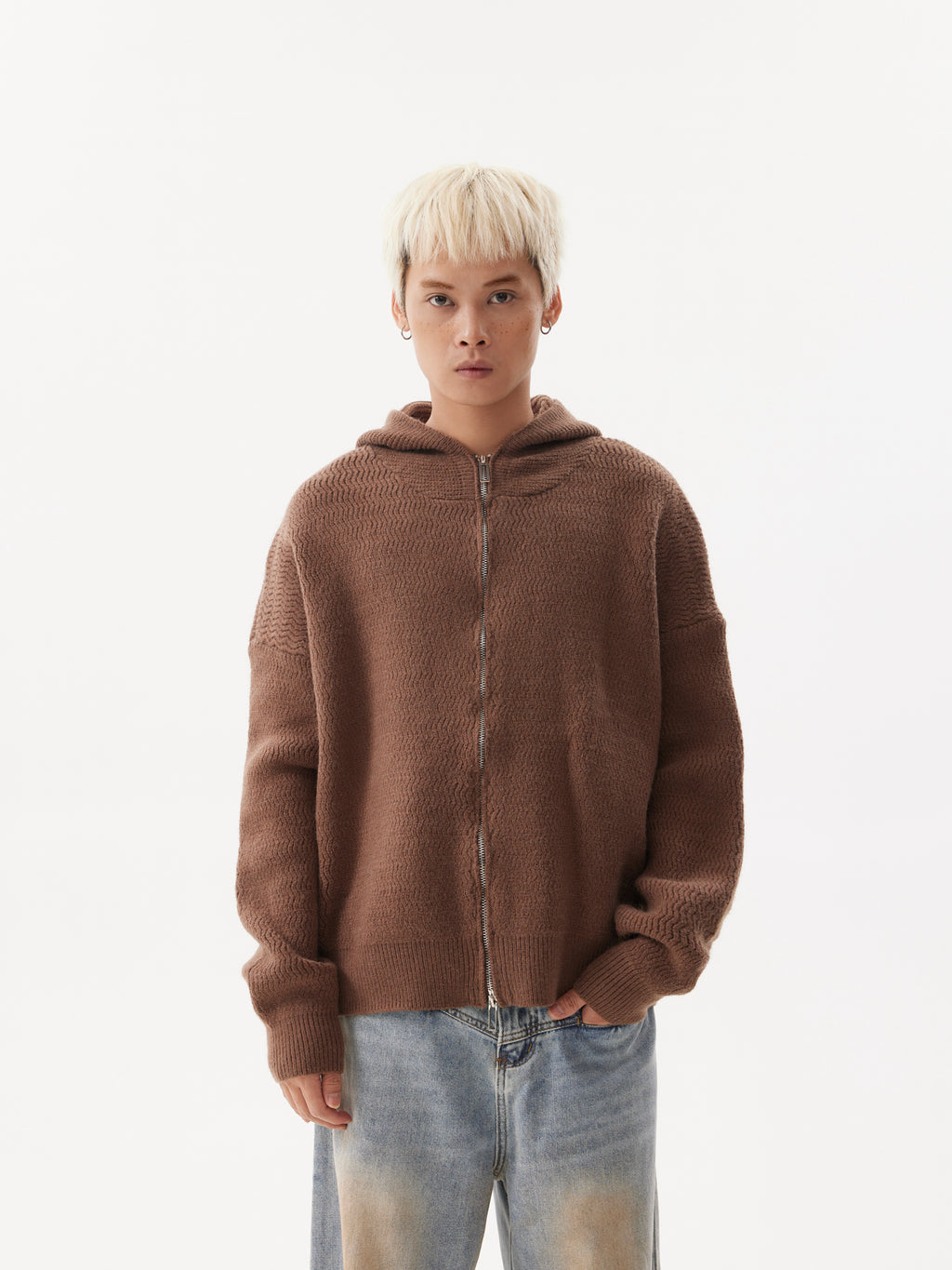 BTSG Lazy Meradra Hooded Knit Jacket