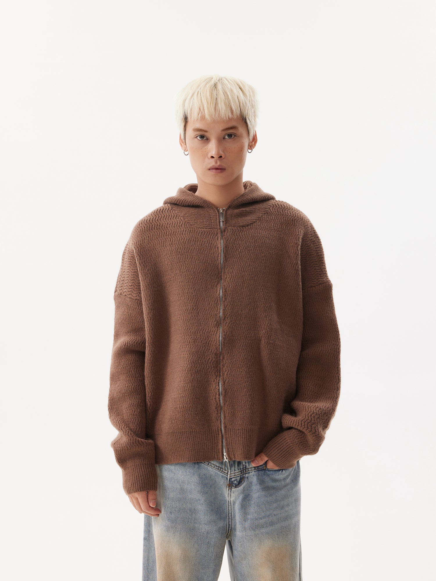BTSG Lazy Meradra Hooded Knit Jacket
