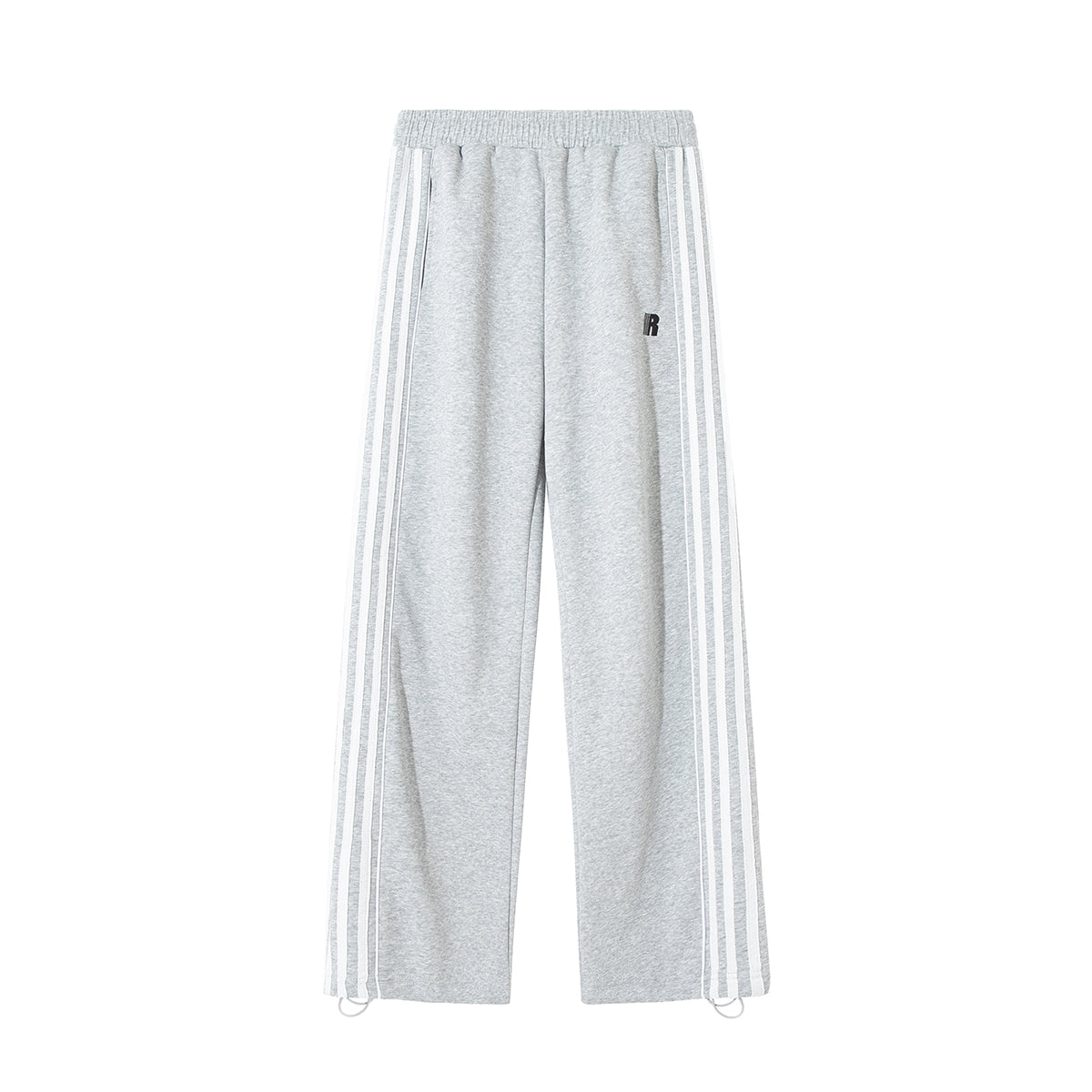 lemanism three-bar contrast sweatpants