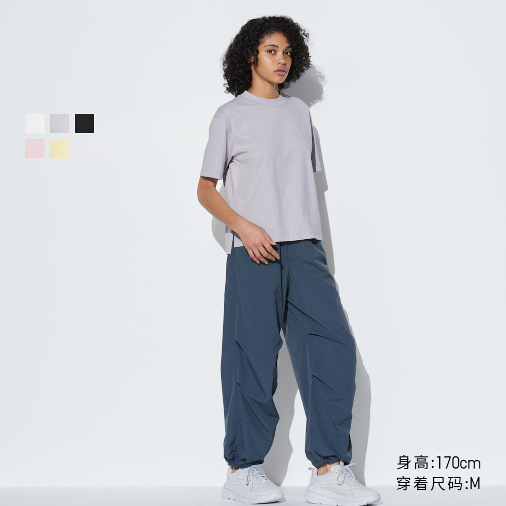 UNIQLO Women's AIRism Cotton-blend Colorful Short-sleeved Tee 474415