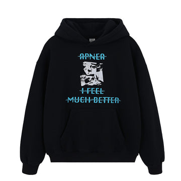 FORGIVNESS  480g High Street Crack Print Hoodie