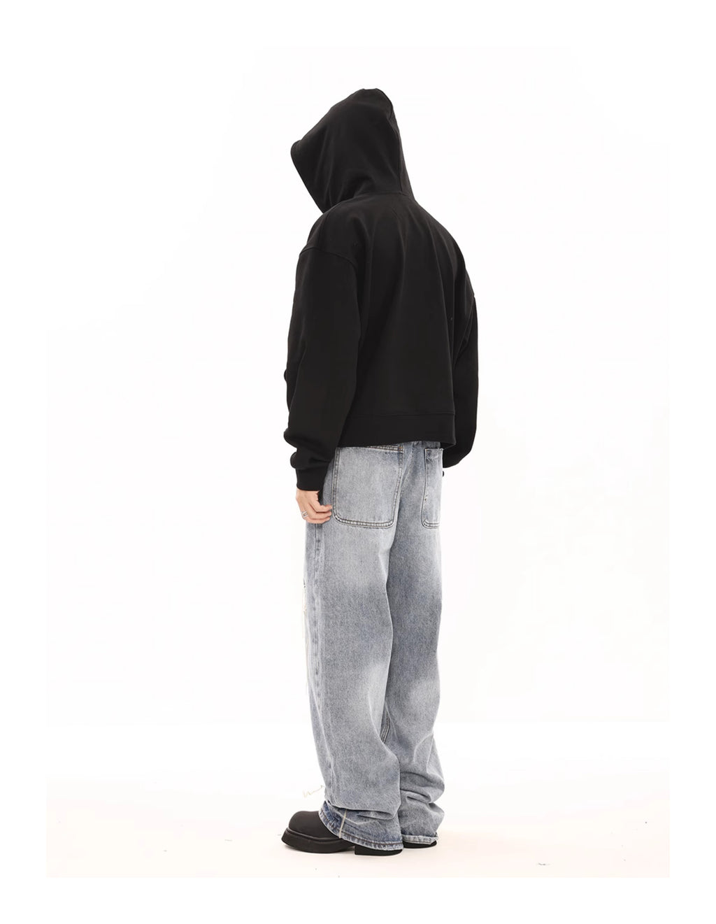 BTSG Cropped Commuter Boxy Hoodie