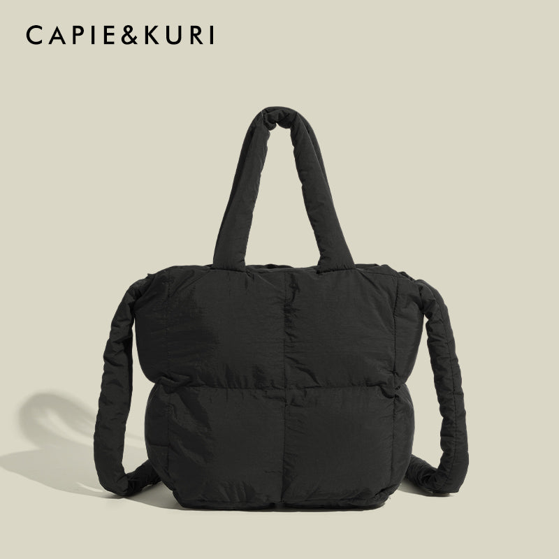 CAPIE&KURI Puffy Down Small Tote Bag Shoulder Crossbody Bag