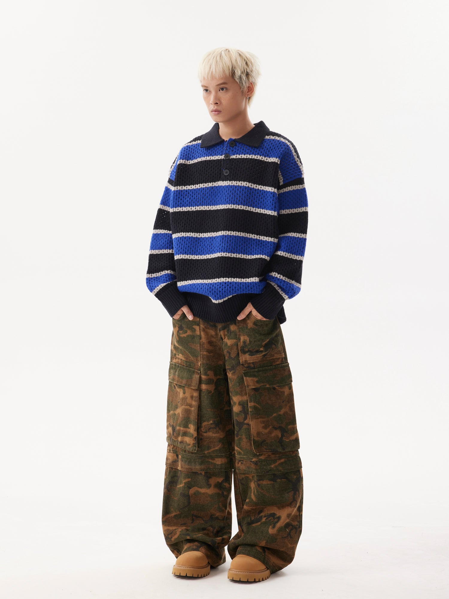 BTSG Camo Baggy Cargo Pants