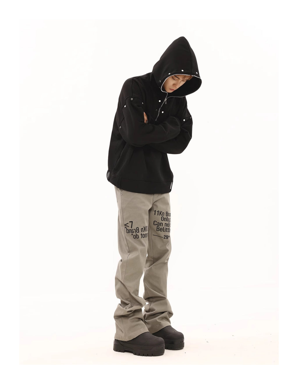 BTSG American Retro Slogan Embroidery Track Pants