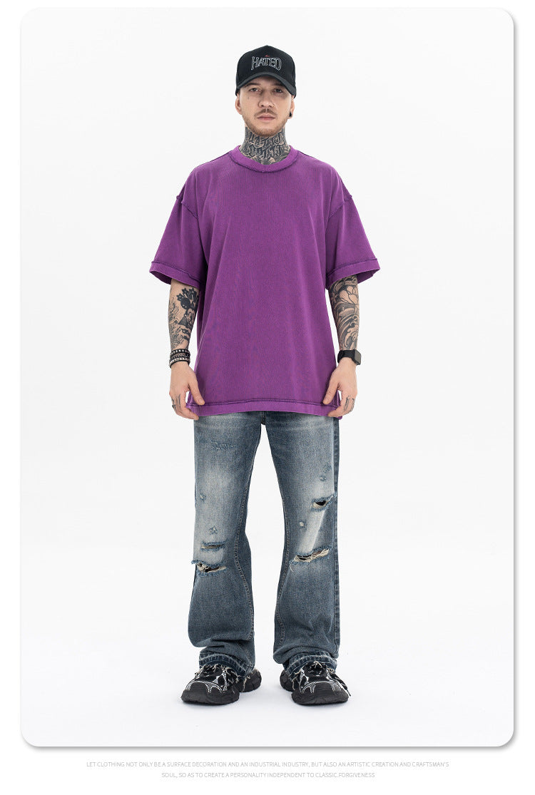 FORGIVNESS  270g Dropped Shoulder Short Sleeve Tee