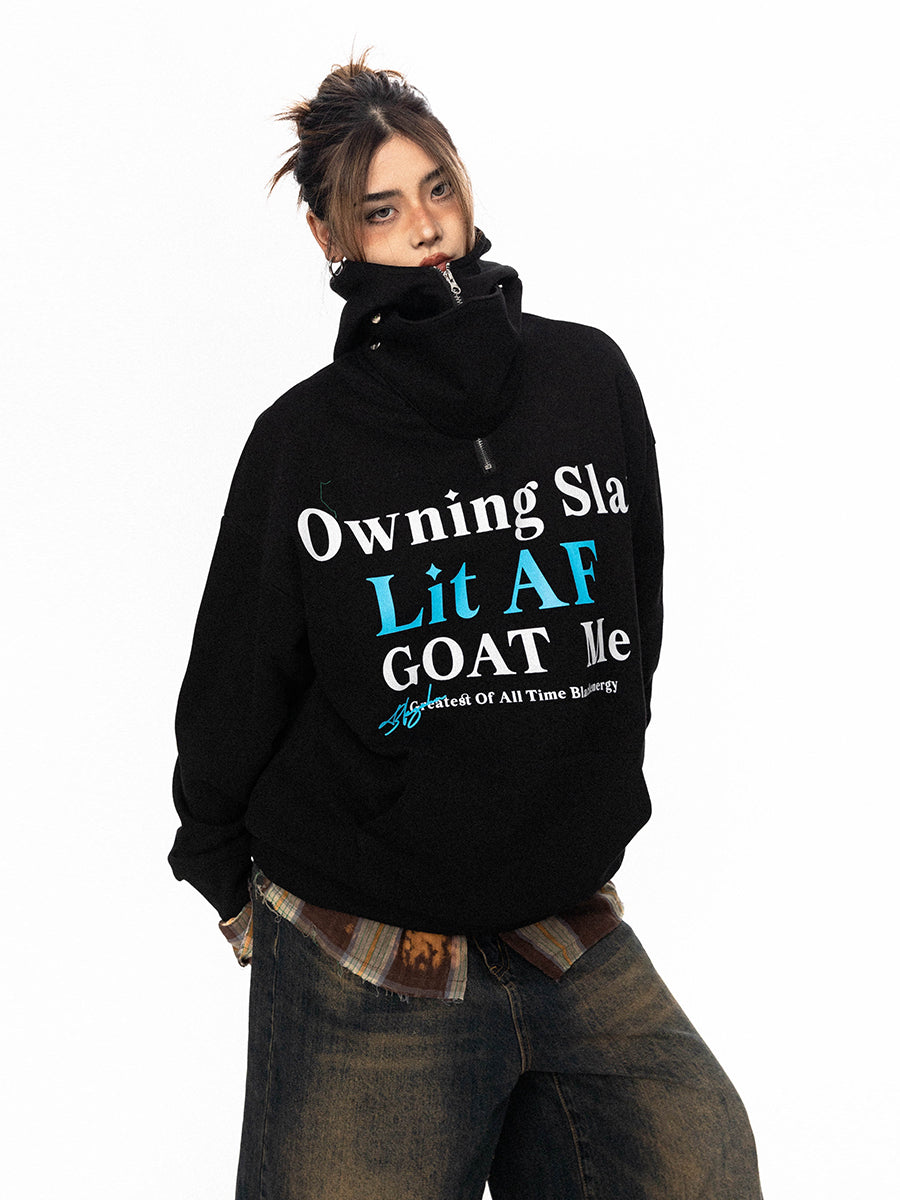 سترة BLACKBB American High Street Monogram بنصف سحاب