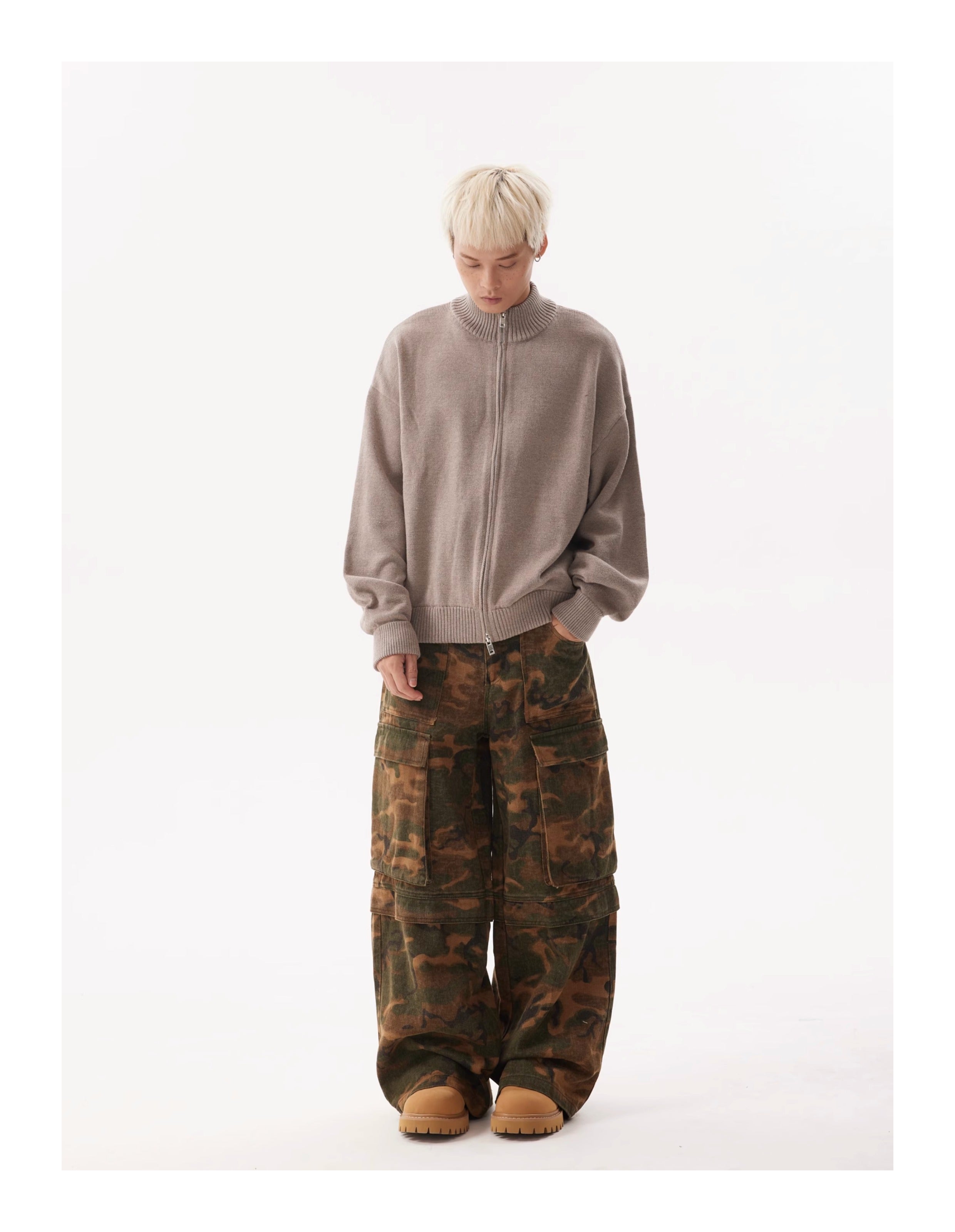 BTSG Camo Baggy Cargo Pants