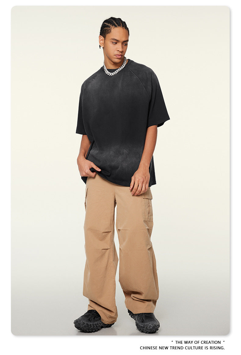 (Clearance) BE 100% Cotton Gradient Wash Tee