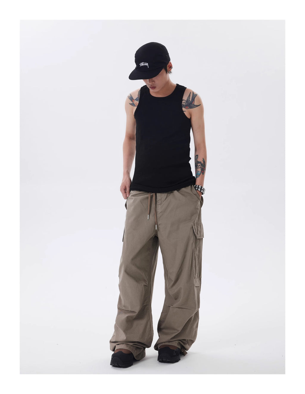 (Clearance) BTSG* American Retro Cargo Pants