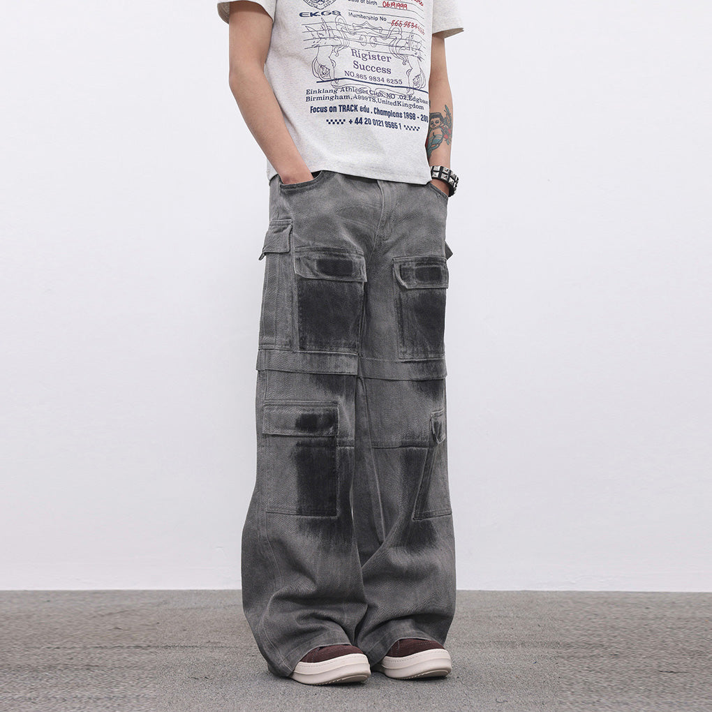 BTSG* American Retro Multi-Pocket Cargo Pants