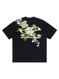 harshandcruel Floral Embroidery Tee