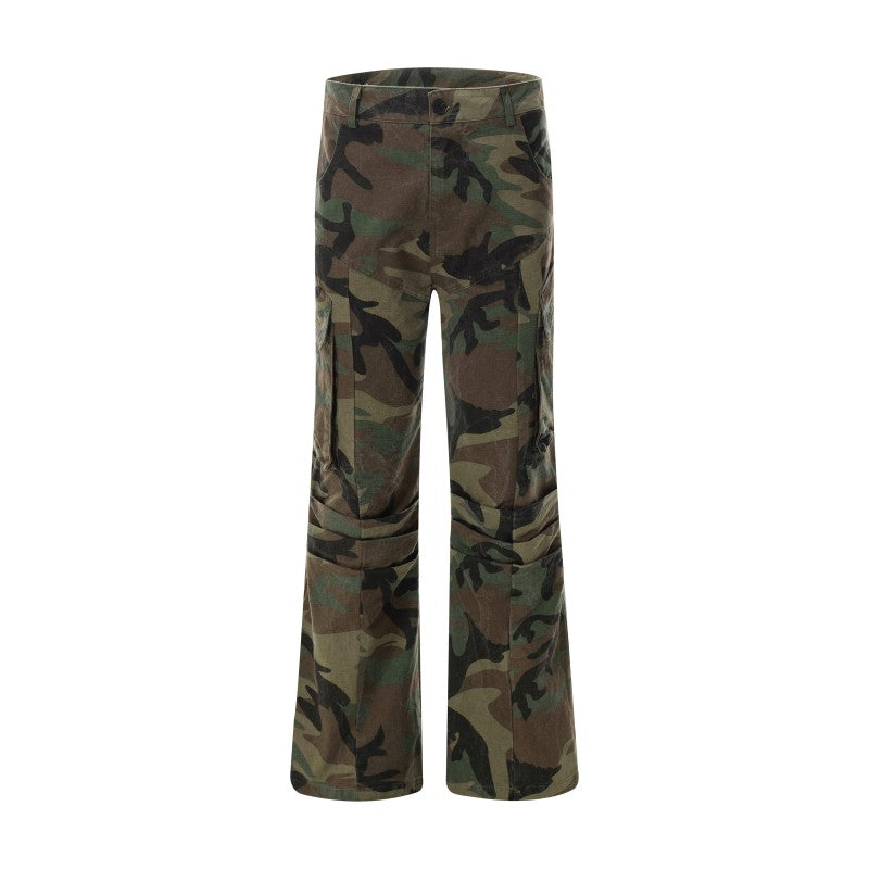 BTSG American Vintage Camouflage Niche Casual Cargo Pants