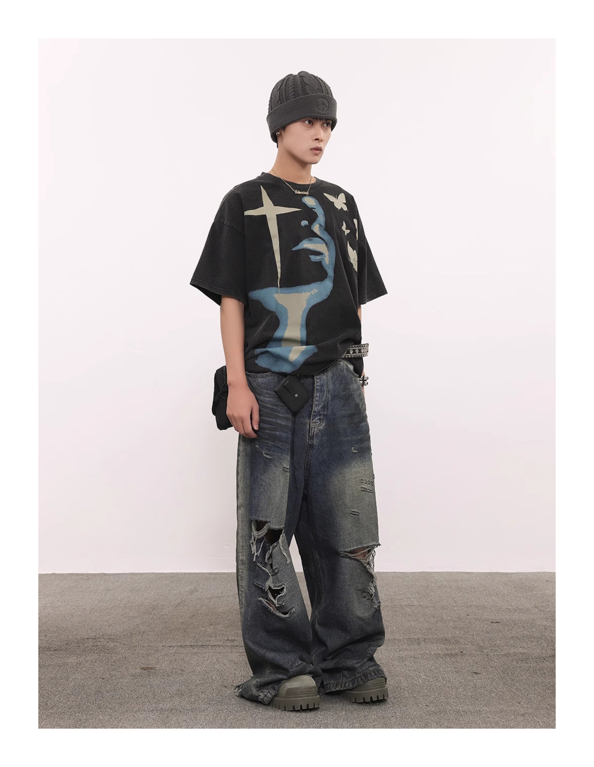 BTSG's American Vintage Short Sleeve Trendy Hip Hop Tee