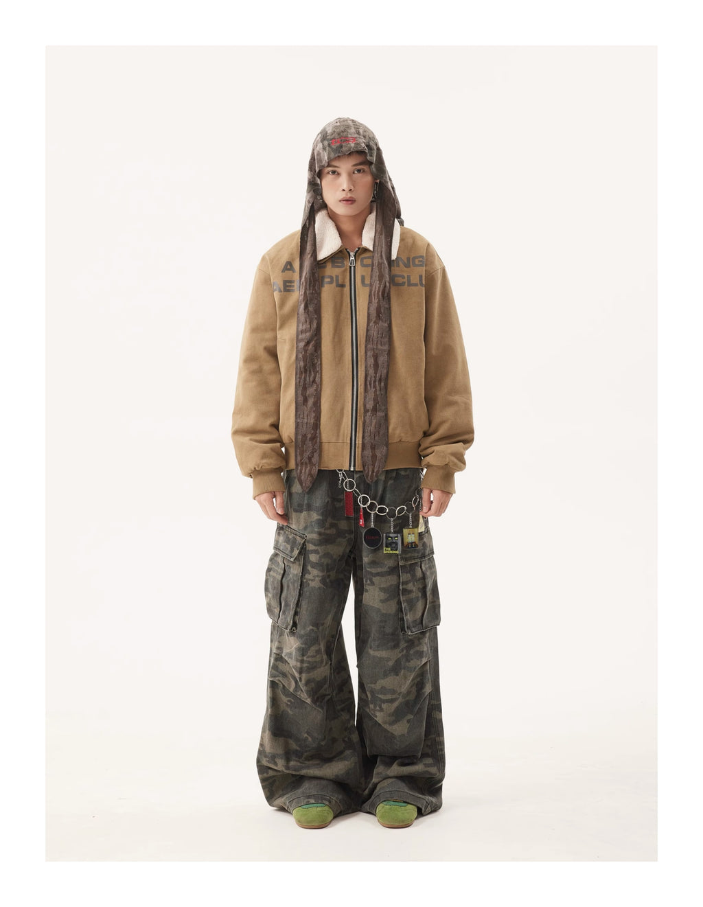 BTSG Distressed Brushed Camouflage Cargo Pants