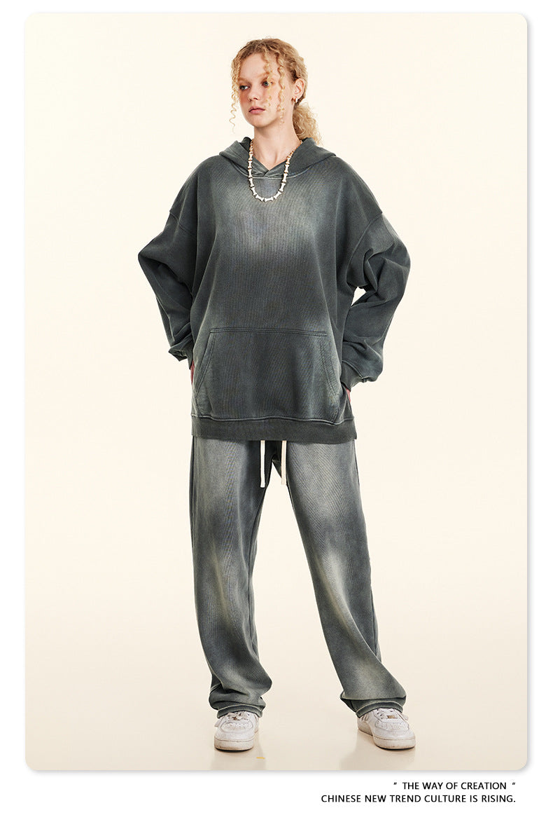 BE 360G Oversize Loose Disstressed Hoodie