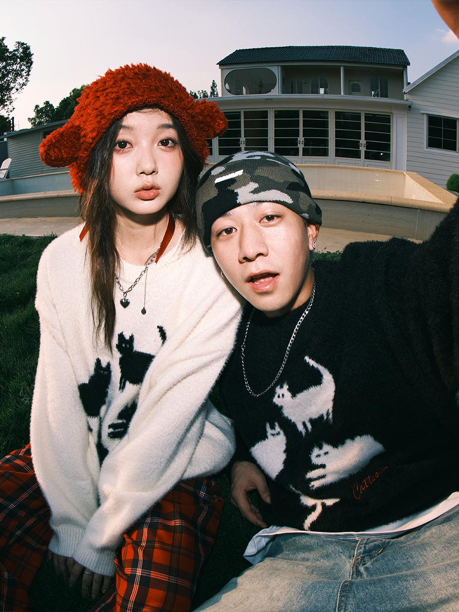 Lemanism Cat Mohair Sweater