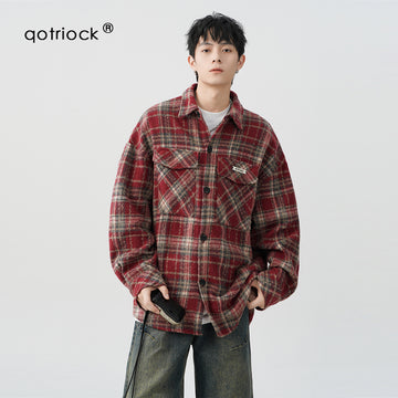 َQOTRIOCK Heavy plaid Jacket