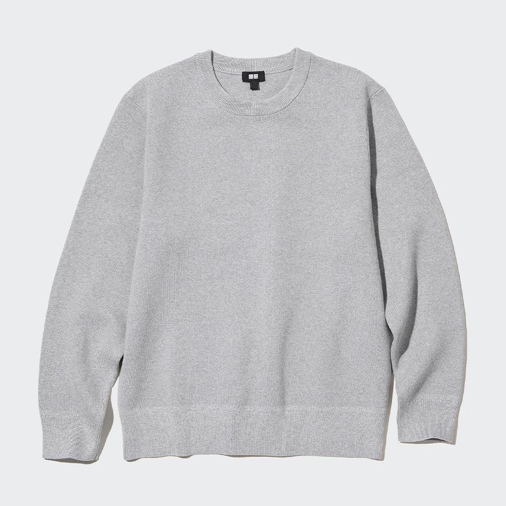 Uniqlo Ribbed Crew Neck Long Sleeve Top Sweater