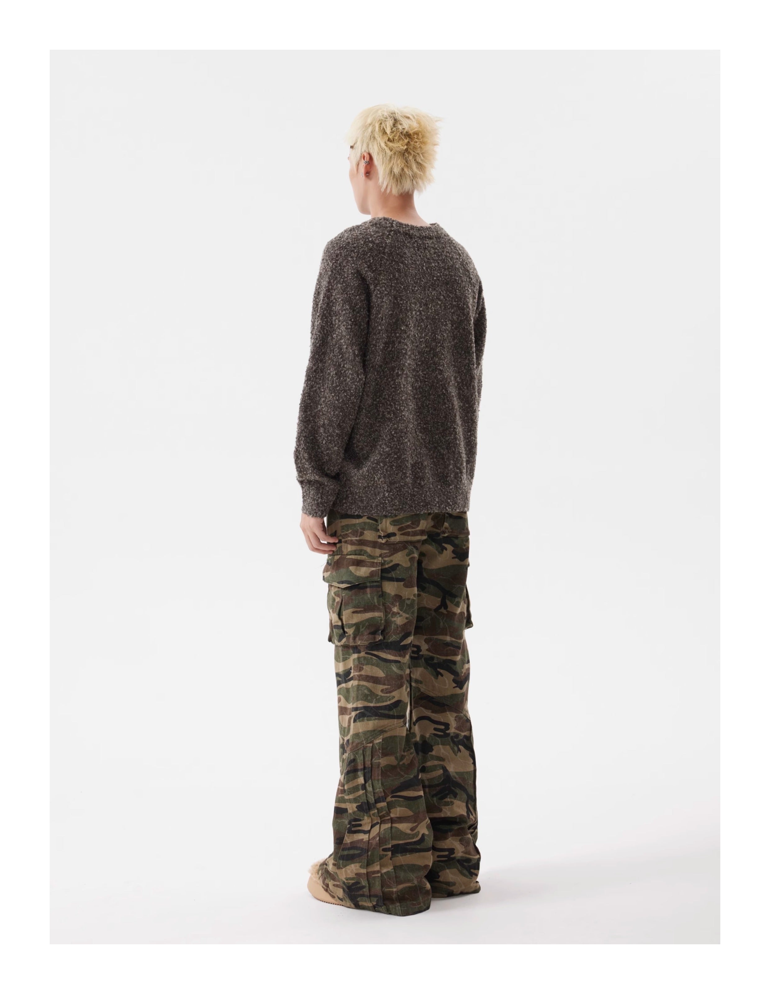 BTSG Lazy Raglan Neck Knit Sweater