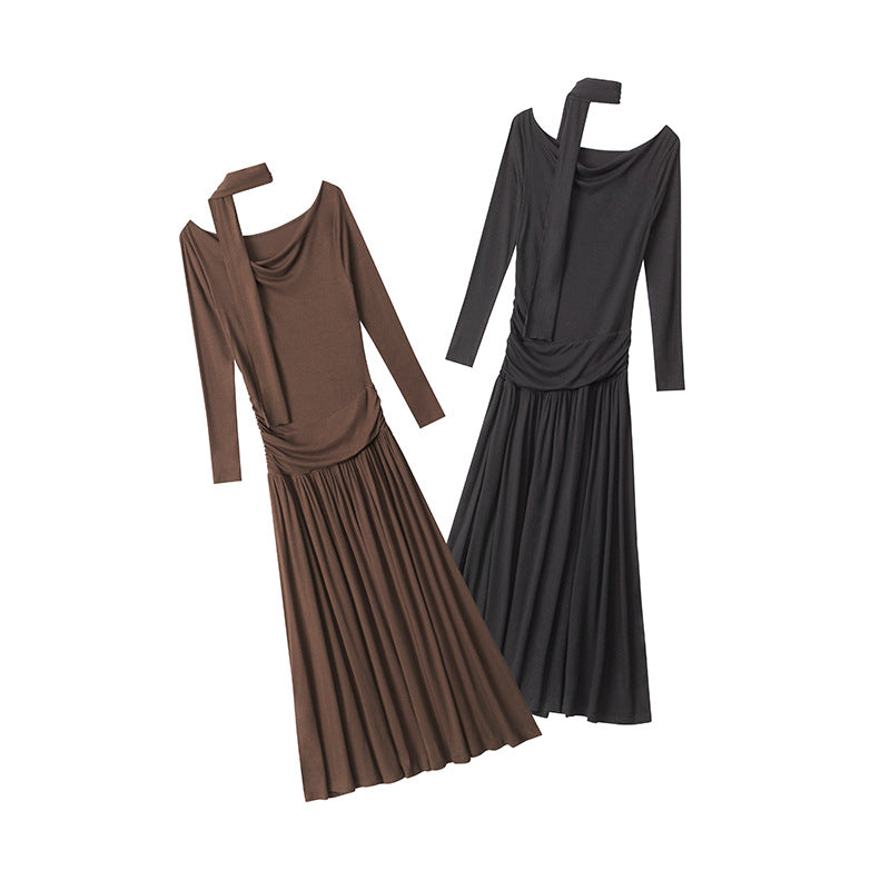 Nariele Elegant Style Slim Fit Thin Long Dress