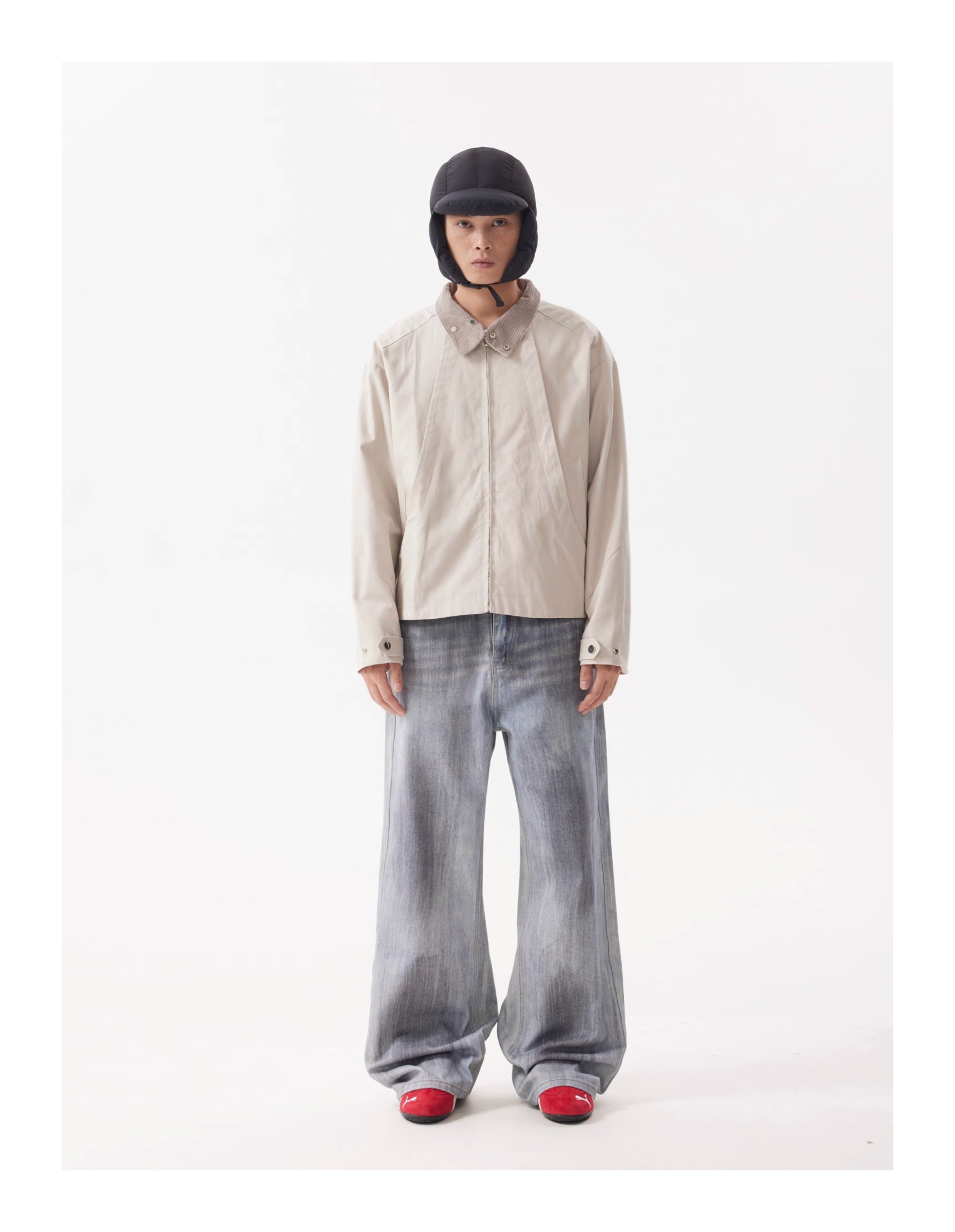 BTSG Harrington Flash Lapel Cropped Jacket