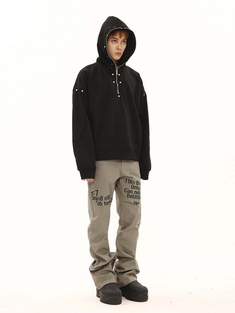 BTSG American Retro Slogan Embroidery Track Pants