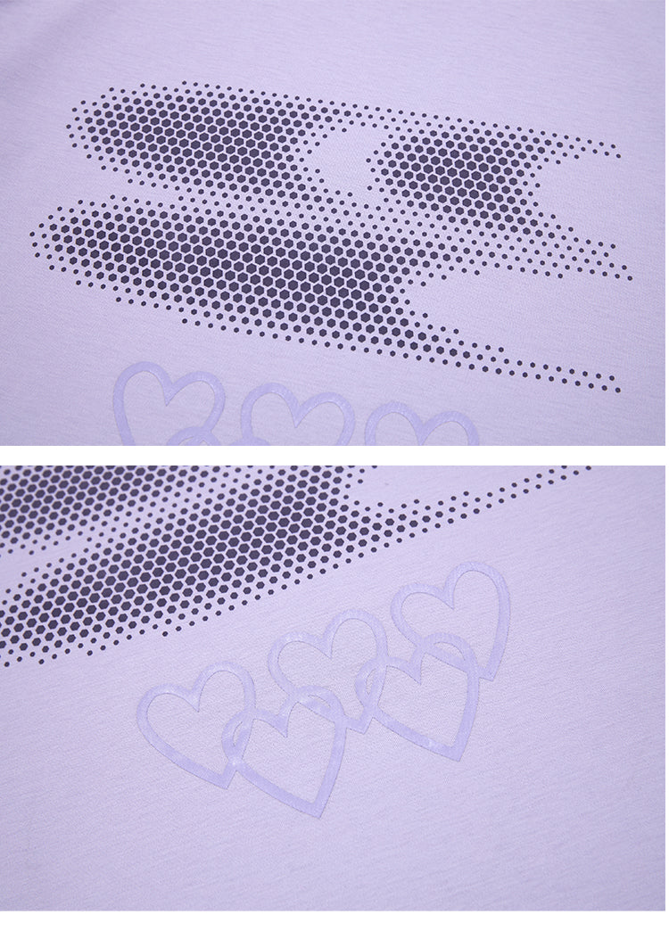 تيشيرت الجري CryingCenter Paris Olympics أرجواني سائل الأمونيا يسمح بالتهوية