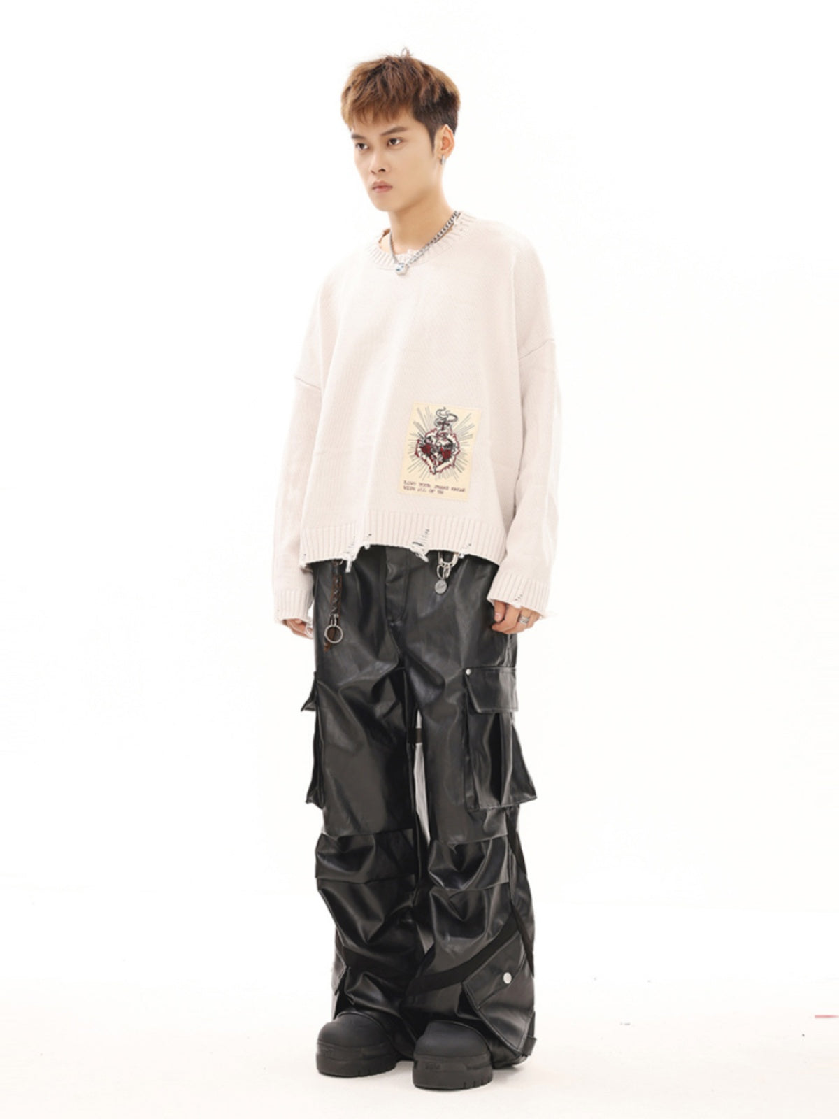 BTSG American Cargo Pants Wide-Leg