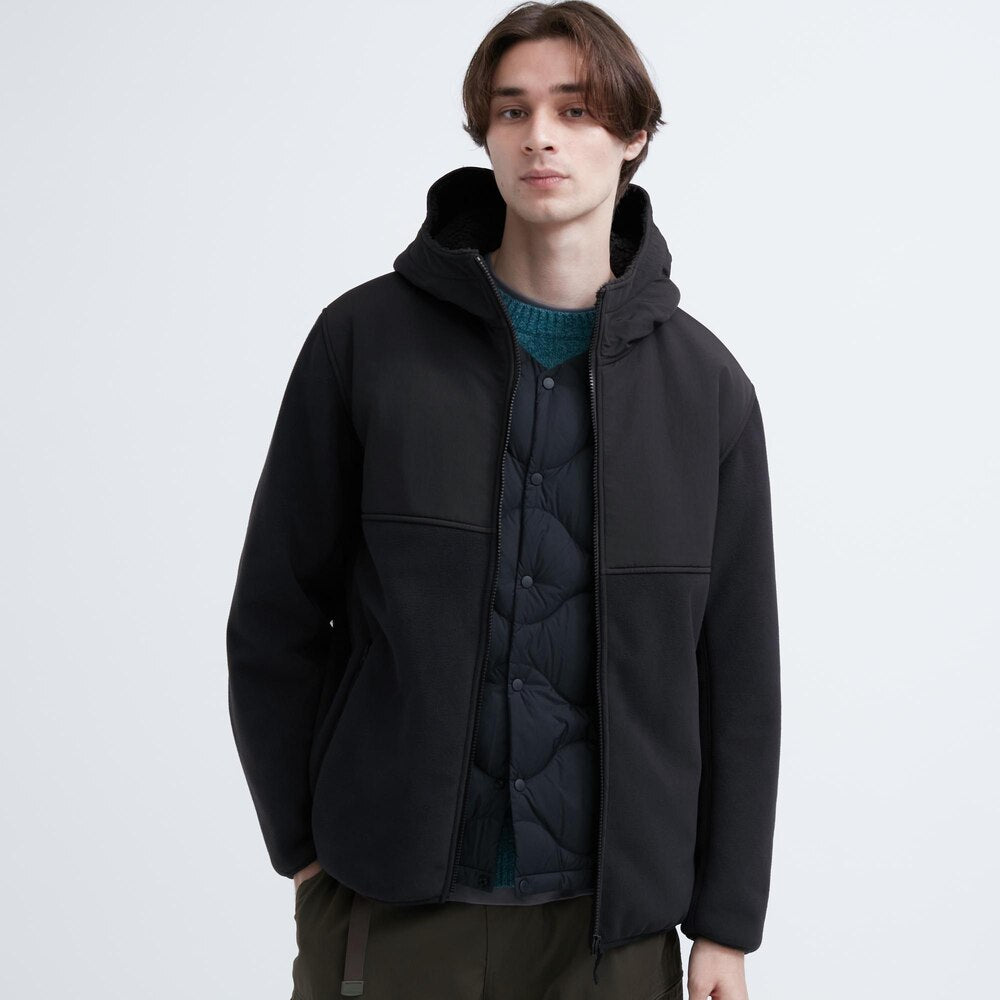 UNIQLO Windproof Fleece Hooded Jacket