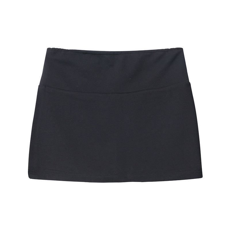 Nariele Side Slit High Waist Sports Style Skirt
