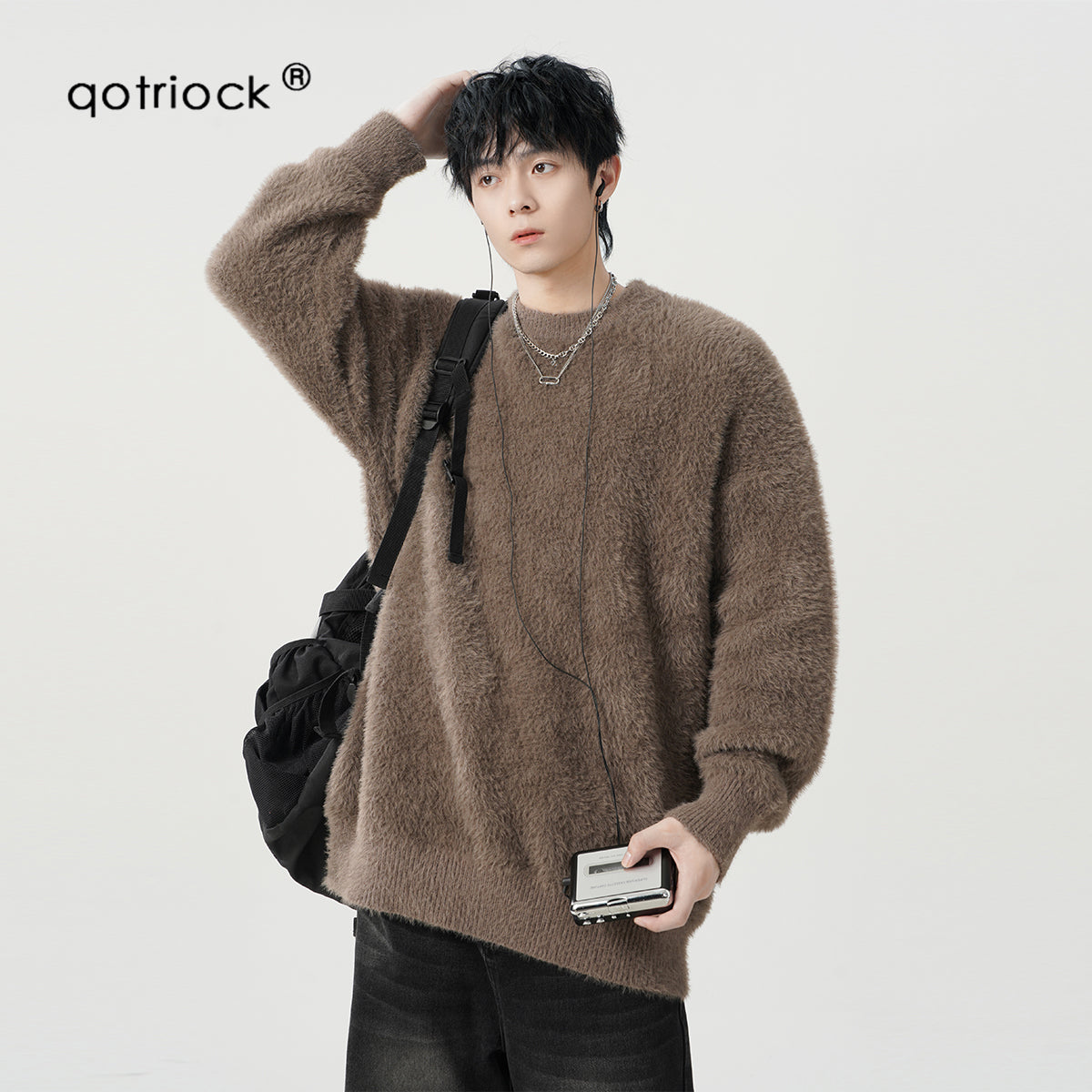 QOTRIOCK Tassel Crewneck Sweater