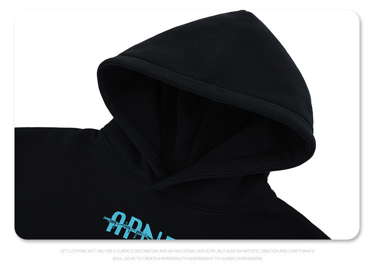 FORGIVNESS  480g High Street Crack Print Hoodie
