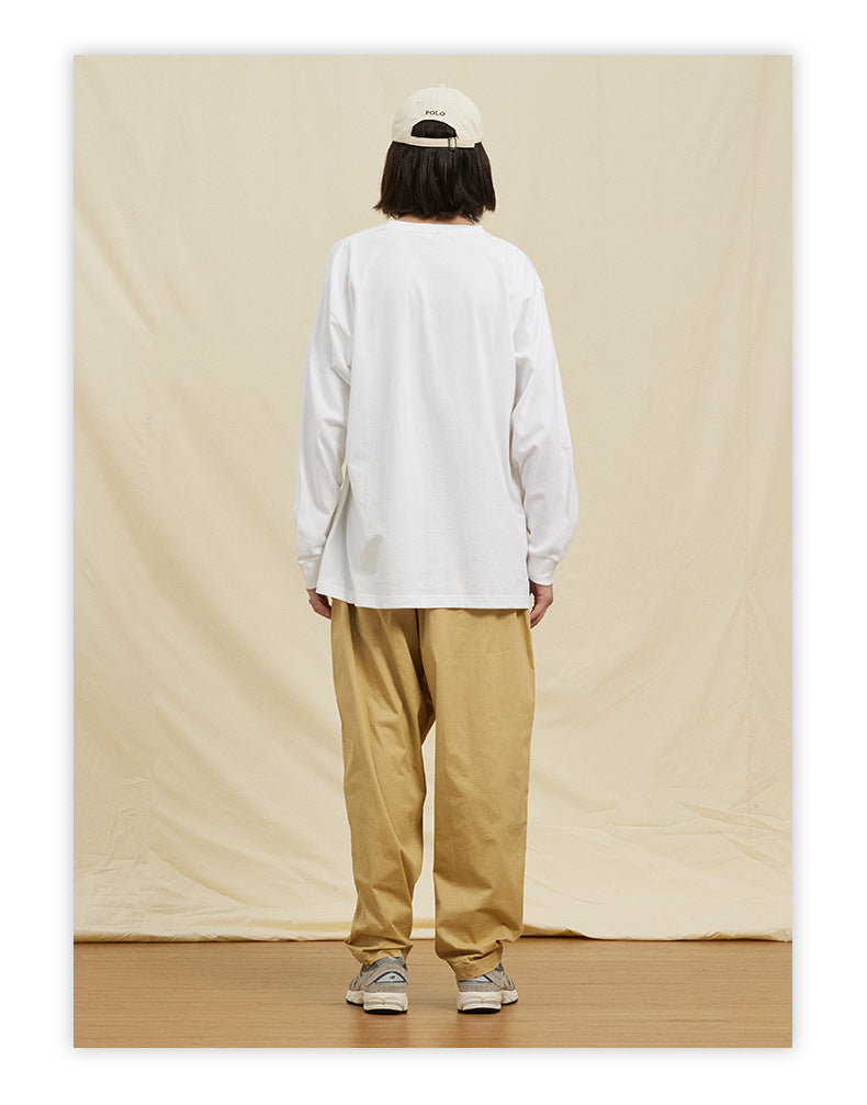 UNF Heavy 100% Cotton Loose Basic Understooth Long Sleeve Tee