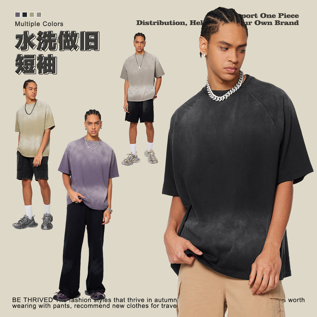 (Clearance) BE 100% Cotton Gradient Wash Tee