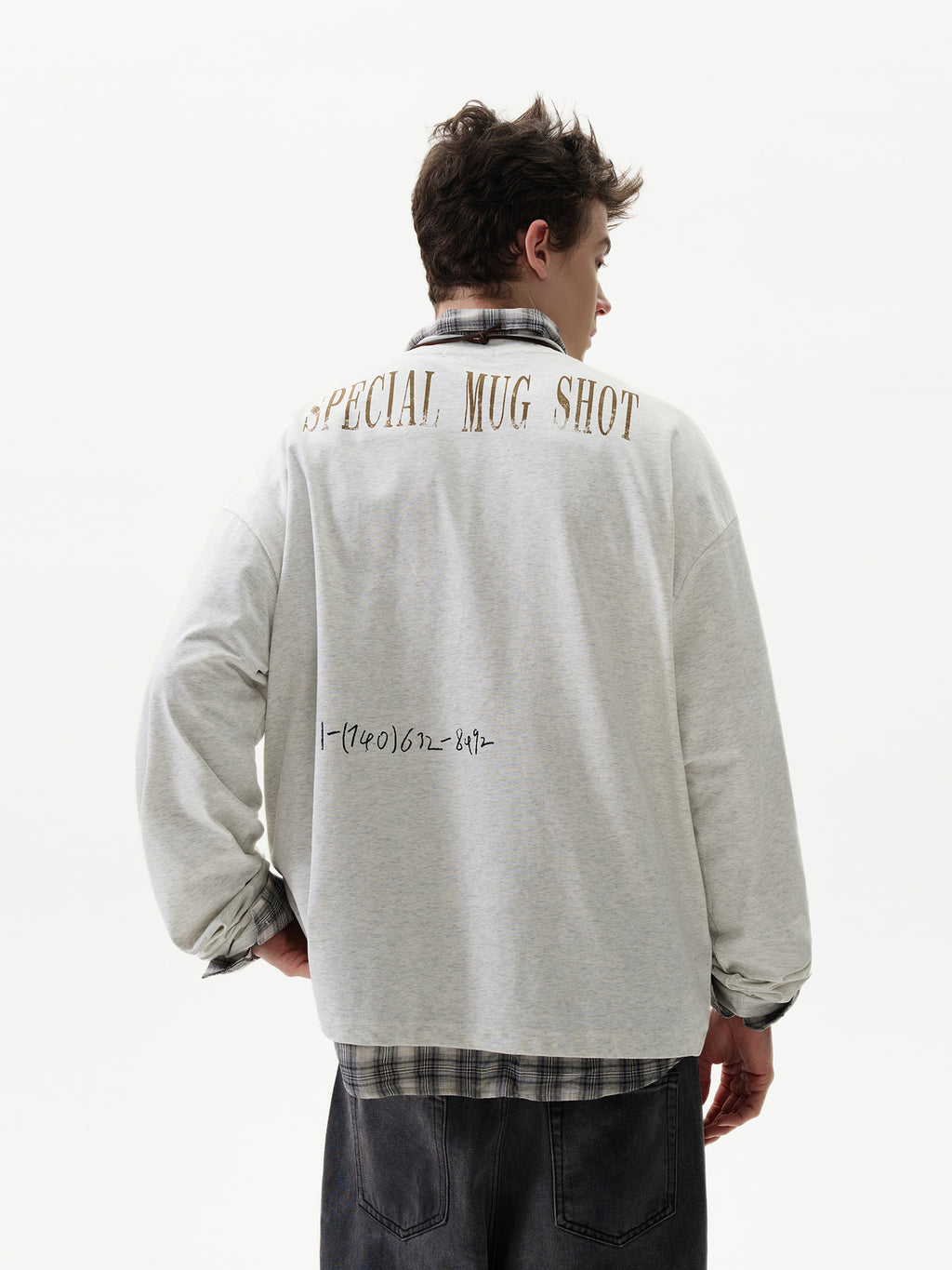 MADWITCH High Street Rock Print Long Sleeve for Men American Street Sweatshirts