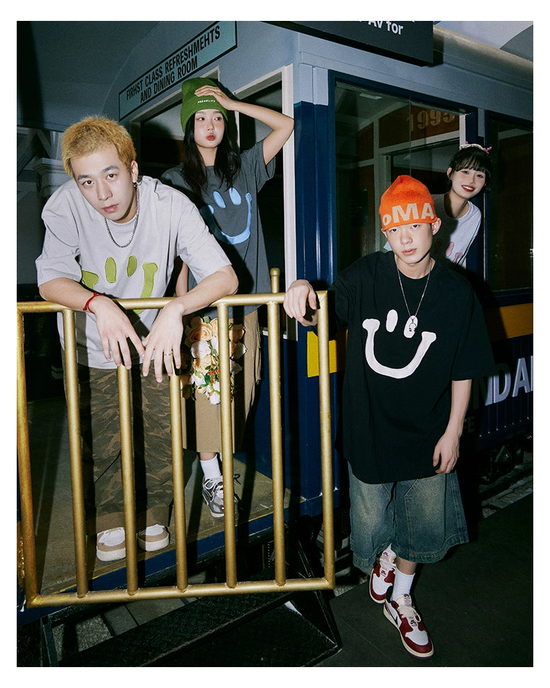 Lemanism 260g Smiley Patch Tee