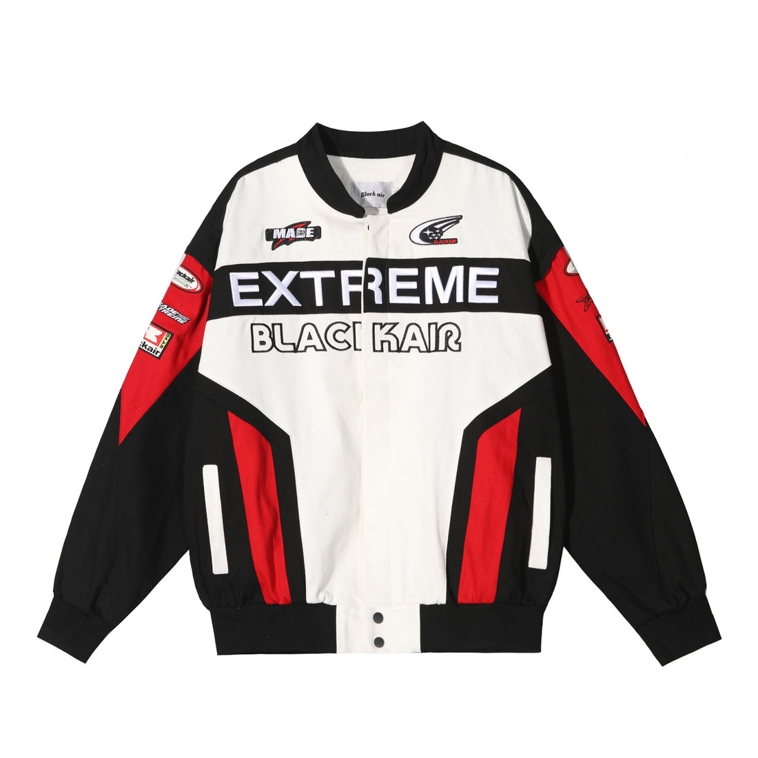 MADEEXTREME American Street Vintage Embroidered Lettering National Tide Racing Jacket