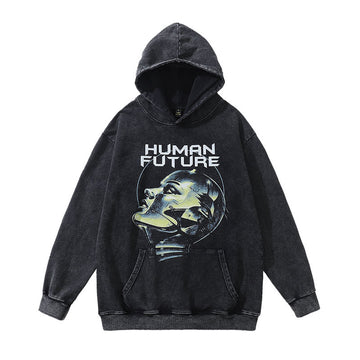 TKPA HUMAN NATURE Washed 100% Cotton Hoodie